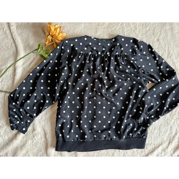 Vintage Alfred Dunner Polka Dot Blouse Size 8 - Picture 6 of 6
